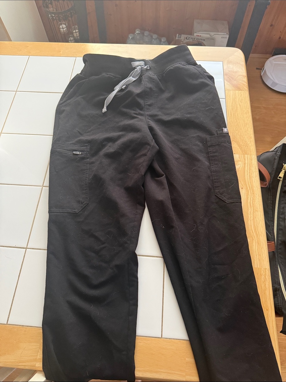 Figs Black Yola scrub pants